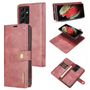 For Samsung Galaxy S21 Ultra 5G Detachable 2-in-1 PC Cover Anti-scratch Split Leather Case