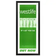 Westlife - If I Let You Go Vintage Daybill Poster Framed