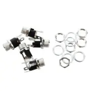 5 Pcs 5.5mmx2.1mm DC Jack Socket Female Panel Mount Connector O1Y5Y5