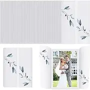 50 PCS Pre-Folded Vellum Jackets for Invitations, 5 x 7 inch Vellum Paper Wrap Jackets for Wedding Baby Shower Birthday Housewarming Party DIY Photos Postcards Scrapbook Envelopes Gift (Blue)
