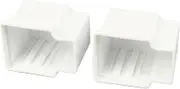 REDUCING Valve White Plastic Solenoid Valve Waterproof Cover Water Valve Lid 2Pcs Valve Cover Water Valve case lid Relief Valves