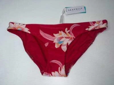 NEW WITH TAGS SEAFOLLY LADIES DESERT FLOWER HIPSTER BIKINI PANTS SIZE 12