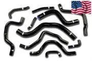Mitsubishi LANCER EVO 7 8 CT9A Turbo 4G63 Silicone Radiator Hose Kit Black-PL