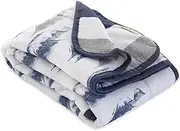 Burt's Bees Baby - Reversible Blanket, Multipurpose Nursery & Tummy Time Organic Jersey Cotton Baby Blanket (On The Road), One Size 30"x40"(Pack of 1)