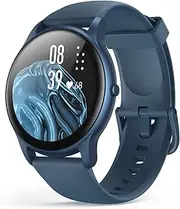 AGPTEK Smart Watch for Women, 5ATM Waterproof Smartwatch for Android and iOS Phones, Fitness Tracker Watch with 100+ Sports Modes, Heart Rate Monitor Pedometer Sleep Monitor, Blue