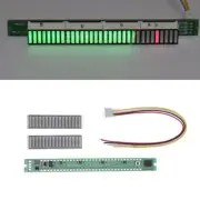 Customizable LED VU Meter 32 Bars Adjustable Brightness Compact Design