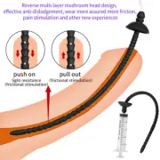 Silicone Urethral Stretching Penis Dilator Hollow Plug S/M/L For Male Stimulate