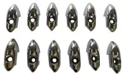 ukscooters VESPA FOOT BOARD FLOOR RUNNER CHROME END CAPS 12 SMALL FRAME ET3 V90