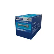 ZENITH M6 x 100mm Hot Dip Galvanised Hex Head Bolts And Nuts - 25 Pack