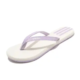 adidas 涼拖鞋 Eezay Flip Flop 白 紫 女鞋 人字拖 夾腳拖 涼鞋【ACS】 EG2037