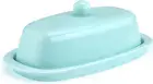 Porcelain Butter Dish with Lid, 8 Inches Butter Holder, Perfect