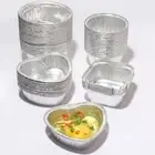 100Pcs Aluminum Tin Foil Baking Pans Non-stick Baking Cup Tray Cupcake Mold Tool