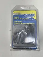 MARPAC 7-2280 LOCKING PUSH TO CLOSE LATCH BLACK MARINE BOAT