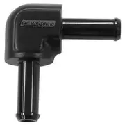 Aeroflow 90 Degree 1/2" Barb Both Ends Black 1/2" / 12.7mm Barbs - AF843-08BLK