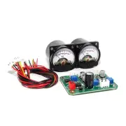 2Pcs VU Meter + 1pc Driver Board with Warm Backlight Analog VU Panel Meter Recording
