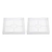 2pcs Silicone Planter Mold, Square DIY Plant Pot Mold Homemade Coaster Mold