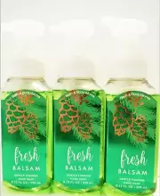 Bath Body Works FRESH BALSAM Gentle Foaming Hand Soap NEW x 3