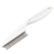 Pet Dog Doggy Metal Teeth Massaging Grooming Rake Comb Trimmer White
