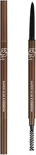 BOM Super Slim Eyebrow 0.1g, Taupe Brown, 1.5mm Defining Brow Pencil Hard Formula Natural Looking Long-lasting