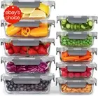 Glass Food Storage Containers 10 Pack Airtight BPA Free Leak Proof Meal Prep