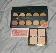 Mixed Makeup Lot- Bronzer Palette, Highlighter Palette + Blush Duo BNIB