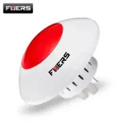 110dB Loud Wireless Strobe Siren Red Light 433MHz Indoor Alarm Flash Horn