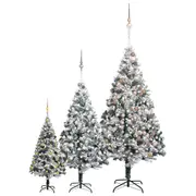 Artificial Christmas Tree with LEDs&Ball Set PVC Multi Colours/Sizes vidaXL