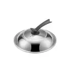 Universal Stainless Steel Visible Pot Lid Frying Pan Lid Household