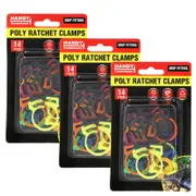 Ozoffer 42PCS Hose Clamp Set Plastic RATCHET CLAMPS Reusable Firm Grip