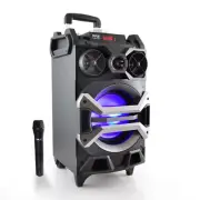 Pyle PWMA325BT Rechargeable Portable Bluetooth Karaoke PA Speaker System with Fl