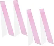 GREENADSCAPE 4pcs Diy Blank Glitter Sash for Women Sashes for Pageants Bridal Shower Shoulder Strap Party Supply