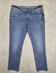 Buffalo David Bitton Jeans Men's Ash-X Slim Stretch Medium Wash Denim 34x32 NWT
