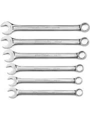Gearwrench 6 Pc 12 Point Large Combination Spanner Set Metric (81922)