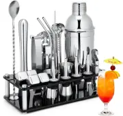 Mixology Bartender Kit Bar Set Cocktail Kit, 23PCS Cocktail Shaker Kit with A...