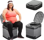 Portable Camping Toilets for Adults, Foldable Toilets with Cover - Unisex Mob...