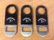 Strongbow Bottle Opener Black Rubber Coated Grip - Pack of (3) - New & Free Ship