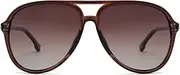 [OUWEN] Retro Polarized Aviator Sunglasses Womens Mens, Vintage Flexible 70s Stylish Classic Shades Sun Glasses OW2201