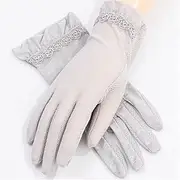 [LEIXIUSM] Thin Section Driving Ladies Cycling Breathable Handguards Short Spring and Summer Gloves