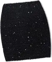 [STKARCV] Hip High Waist Bouncing Women's Sequin Bag Skirt Elastic and Tight Nightclub Dance Show Girl Next Door
