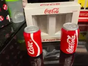 Coca Cola Ceramic Coke Can Salt & Pepper Shaker Set
