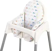 [Dadouman] Inflatable Supporting Cushion for IKEA Antilop High Chair, Baby High Chair Cushion, Polyester Fabric Cover with Inflatable Cushion Insert (Flags)