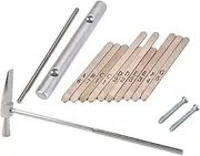 ULDIGI 10 Key Kalimba Thumb Piano Parts Carbon Steel Keys Replacement Set Includes Screws Tuning Tool (xa54)
