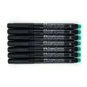 Faber Castell Multimark Black Marking Pens 7pc Lot Size M Glass Plastic Metal