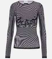 [Jean Paul Gaultier] Jean Paul Gaultier Tattoo Collection mesh top AU 16 black