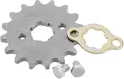 Garneck Alloy Steel Motorcycle Sprocket Mini Bike Chain Gear Rear Drive Sprocket Special Treatment Chain Fit Electric Scooter Easy Installation