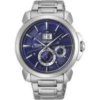 在飛比找Yahoo奇摩購物中心優惠-SEIKO 精工Premier人動電能萬年曆手錶 送禮推薦-