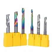 End Mill Cutter 8mm Single Flute Carbide Tungsten CNC Milling Cutter Alu Coating