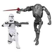 Star Wars - Attack of the Clones - The Black Series Phase I Clone Trooper & Super Battle Droid Action Figure 2-Pack