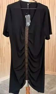 New Taking Shape TS black & copper embelished tunic top S or 16 rrp $169