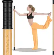 Mobility Stick-Yoga Stick Bamboo 5ft Long-Stretching Stick-Workout Stick Exercise Bar-Pilates Stick-Balance Fitness Stick-Yoga Dowel Rod Shoulder Mobility- Physiotherapy Stick-Posture Corrector Stick